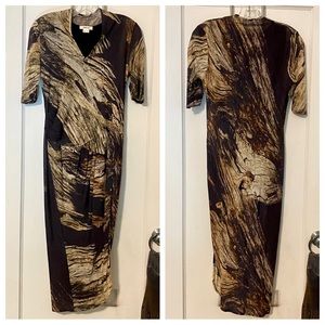 Helmut Lang swirl pattern dress